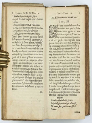 Livre des essais . . . Divise en deux parties. Derniere edition augmentee de deux tables.