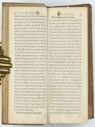 Livre des essais . . . Divise en deux parties. Derniere edition augmentee de deux tables.