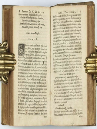 Livre des essais . . . Divise en deux parties. Derniere edition augmentee de deux tables.