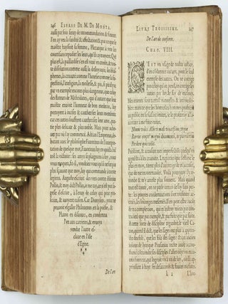 Livre des essais . . . Divise en deux parties. Derniere edition augmentee de deux tables.