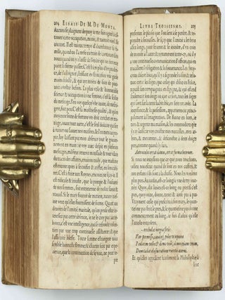 Livre des essais . . . Divise en deux parties. Derniere edition augmentee de deux tables.