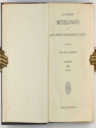 Die Entstehung der Kontinente. In: Dr. A. Petermanns Mitteilungen aus Justus Perthes' geographischer Anstalt 58/1, 1912, pp. 185-195, 253-256, 305-309, folding plate/map and text illustrations.
