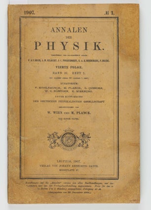 Die Plancksche Theorie der Strahlung und die Theorie der spezifischen Wärme. In: Annalen der Physik, series 4, vol. 22, pp. 180-190.