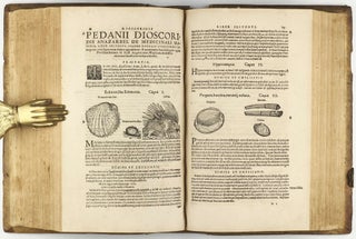 Botanicon, continens herbarum, aliorumque simplicium, quorum usus in Medicinis est, descriptiones, & iconas ad vivum Effigiatas; ex praecipuis tam Grecis quàm Latinis Authoribus iam recens concinnatum. Additis etiam, quae Neotericorum observationes & experientiae vel comprobarunt denuo, uel nuper invenerunt. . . / De Medicinali Materia Libri Sex, Ioanne Ruellio Suessionensi interprete. Singulis cum stirpium, tum animantium. Accesserunt priori editioni, Valerii Cordi Simesusii annotationes doctissimae . Euricii Cordi Simesusii iudicium de Herbis & Simplicibus Medicinae. Remedia morborum, miro ordine complectitur. . .