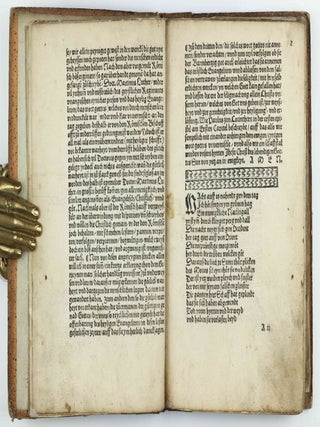 Die Wittenbergisch Nachtigall, Die man yetz höret vberall. Ich sage eüch wo diese schweygen so werden die stain schreyen Luce / Disputation zwischen einem Chorherren und Schuchmacher darin das wort gottes unnd ein recht Christlich wesen verfochten würt / Eyn Gesprech von den Scheynwercken der Gaystlichen, und iren gelübdten, damit sy zuverlesterung des bluts Christi vermaynen selig zuwerden / Eyn Gesprech eynes Evangelischen Christen mit einem Lutherischen, darin der Ergerlich wandel etlicher, die sich Lutherisch nennen, angezeigt und brüderlich gestrafft wird / Ein Dialogus, des inhalt, ein argument der Roemischen, wider das Christlich heüflein, den Geytz, auch ander offenlich laster etc. betreffend.