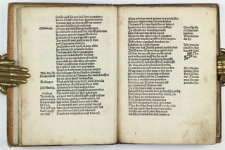 Die Wittenbergisch Nachtigall, Die man yetz höret vberall. Ich sage eüch wo diese schweygen so werden die stain schreyen Luce / Disputation zwischen einem Chorherren und Schuchmacher darin das wort gottes unnd ein recht Christlich wesen verfochten würt / Eyn Gesprech von den Scheynwercken der Gaystlichen, und iren gelübdten, damit sy zuverlesterung des bluts Christi vermaynen selig zuwerden / Eyn Gesprech eynes Evangelischen Christen mit einem Lutherischen, darin der Ergerlich wandel etlicher, die sich Lutherisch nennen, angezeigt und brüderlich gestrafft wird / Ein Dialogus, des inhalt, ein argument der Roemischen, wider das Christlich heüflein, den Geytz, auch ander offenlich laster etc. betreffend.