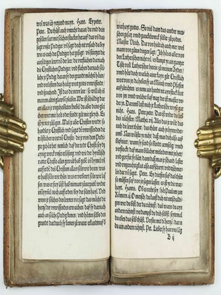 Die Wittenbergisch Nachtigall, Die man yetz höret vberall. Ich sage eüch wo diese schweygen so werden die stain schreyen Luce / Disputation zwischen einem Chorherren und Schuchmacher darin das wort gottes unnd ein recht Christlich wesen verfochten würt / Eyn Gesprech von den Scheynwercken der Gaystlichen, und iren gelübdten, damit sy zuverlesterung des bluts Christi vermaynen selig zuwerden / Eyn Gesprech eynes Evangelischen Christen mit einem Lutherischen, darin der Ergerlich wandel etlicher, die sich Lutherisch nennen, angezeigt und brüderlich gestrafft wird / Ein Dialogus, des inhalt, ein argument der Roemischen, wider das Christlich heüflein, den Geytz, auch ander offenlich laster etc. betreffend.