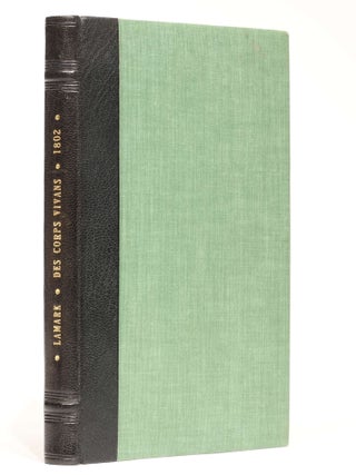Recherches sur l'organisation des corps vivans (sic) et particulièrement sur son origine, sur la cause de son développement et des progrès de sa composition... Précédé du Discours d'ouverture du Cours de Zoologie donné dans le Muséum d'histoire naturelle, l'an X de la République.