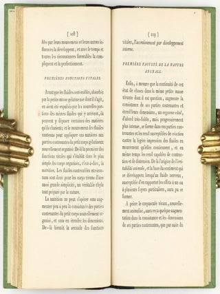 Recherches sur l'organisation des corps vivans (sic) et particulièrement sur son origine, sur la cause de son développement et des progrès de sa composition... Précédé du Discours d'ouverture du Cours de Zoologie donné dans le Muséum d'histoire naturelle, l'an X de la République.