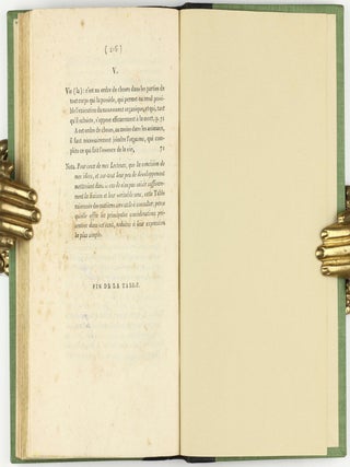 Recherches sur l'organisation des corps vivans (sic) et particulièrement sur son origine, sur la cause de son développement et des progrès de sa composition... Précédé du Discours d'ouverture du Cours de Zoologie donné dans le Muséum d'histoire naturelle, l'an X de la République.