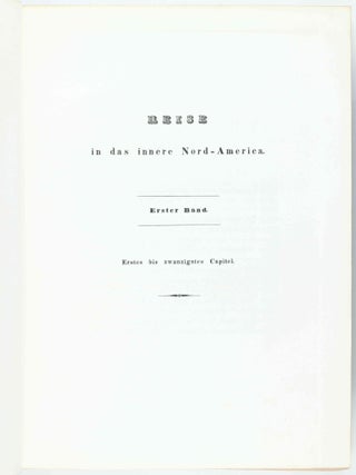 Reise in das Innere Nord-America in den Jahren 1832 bis 1834.