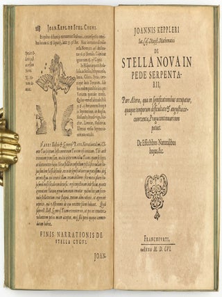 De stella nova in pede serpentarii / De stella tertii honoris in cygno, quae us que ad annum M.DC. fuit incognita / Jesu Christi servatoris nostri vero anno natalitio.