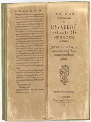 De stella nova in pede serpentarii / De stella tertii honoris in cygno, quae us que ad annum M.DC. fuit incognita / Jesu Christi servatoris nostri vero anno natalitio.