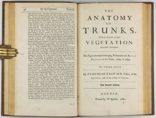 The anatomy of plants. With an idea of a philosophical history of plants. And several other lectures, read before the Royal Society.