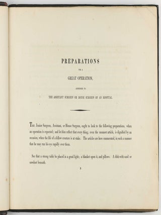 Illustrations of the Great Operations of Surgery, Trepan, Hernia, Amputation, Aneurism, and Lithotomy.