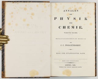 Chemische Analyse durch Spectralbeobachtungen. (Erste-) Zweite Abhandlung. In: Annalen der Physik und Chemie, vol. 110, pp. 161-89, plates V, VI + vol. 113, pp. 337-81, plates III, V, VIII.