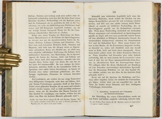 Chemische Analyse durch Spectralbeobachtungen. (Erste-) Zweite Abhandlung. In: Annalen der Physik und Chemie, vol. 110, pp. 161-89, plates V, VI + vol. 113, pp. 337-81, plates III, V, VIII.