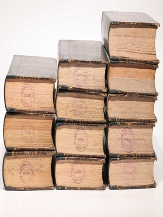 Astronomisches Jahrbuch für die Jahre 1786 bis 1803. Consecutive run of 16 volumes, 4 supplements, 1 index volume and 1 volume of "Erläuterungen" bound in 12 volumes.