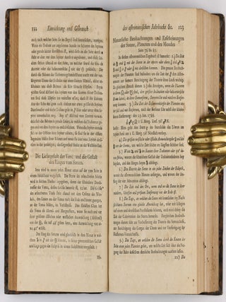 Astronomisches Jahrbuch für die Jahre 1786 bis 1803. Consecutive run of 16 volumes, 4 supplements, 1 index volume and 1 volume of "Erläuterungen" bound in 12 volumes.