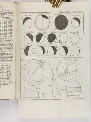 Astronomisches Jahrbuch für die Jahre 1786 bis 1803. Consecutive run of 16 volumes, 4 supplements, 1 index volume and 1 volume of "Erläuterungen" bound in 12 volumes.