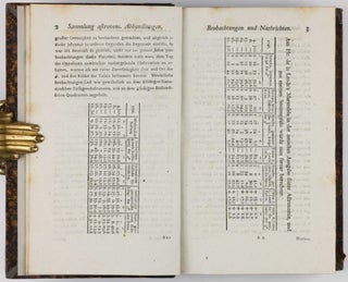 Astronomisches Jahrbuch für die Jahre 1786 bis 1803. Consecutive run of 16 volumes, 4 supplements, 1 index volume and 1 volume of "Erläuterungen" bound in 12 volumes.