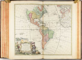 Homannischer Atlas von Hundert Landkarten darinne die Erdkugel mit allen ihren Theilen geographisch vorgestellet und nach dem Unterschied der Reiche und Staaten deutlich illuminiret worden. Nebst einer Einleitung in die mathematische, natürliche und historische Geographie.