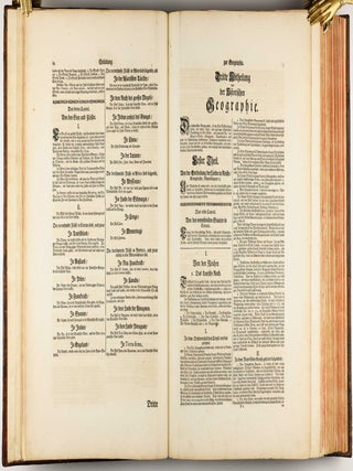 Homannischer Atlas von Hundert Landkarten darinne die Erdkugel mit allen ihren Theilen geographisch vorgestellet und nach dem Unterschied der Reiche und Staaten deutlich illuminiret worden. Nebst einer Einleitung in die mathematische, natürliche und historische Geographie.