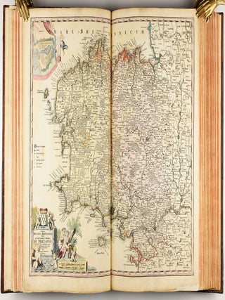Homannischer Atlas von Hundert Landkarten darinne die Erdkugel mit allen ihren Theilen geographisch vorgestellet und nach dem Unterschied der Reiche und Staaten deutlich illuminiret worden. Nebst einer Einleitung in die mathematische, natürliche und historische Geographie.