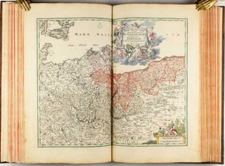 Homannischer Atlas von Hundert Landkarten darinne die Erdkugel mit allen ihren Theilen geographisch vorgestellet und nach dem Unterschied der Reiche und Staaten deutlich illuminiret worden. Nebst einer Einleitung in die mathematische, natürliche und historische Geographie.
