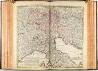 Homannischer Atlas von Hundert Landkarten darinne die Erdkugel mit allen ihren Theilen geographisch vorgestellet und nach dem Unterschied der Reiche und Staaten deutlich illuminiret worden. Nebst einer Einleitung in die mathematische, natürliche und historische Geographie.