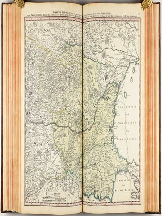 Homannischer Atlas von Hundert Landkarten darinne die Erdkugel mit allen ihren Theilen geographisch vorgestellet und nach dem Unterschied der Reiche und Staaten deutlich illuminiret worden. Nebst einer Einleitung in die mathematische, natürliche und historische Geographie.