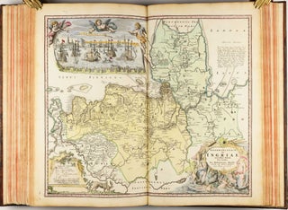 Homannischer Atlas von Hundert Landkarten darinne die Erdkugel mit allen ihren Theilen geographisch vorgestellet und nach dem Unterschied der Reiche und Staaten deutlich illuminiret worden. Nebst einer Einleitung in die mathematische, natürliche und historische Geographie.