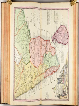 Homannischer Atlas von Hundert Landkarten darinne die Erdkugel mit allen ihren Theilen geographisch vorgestellet und nach dem Unterschied der Reiche und Staaten deutlich illuminiret worden. Nebst einer Einleitung in die mathematische, natürliche und historische Geographie.