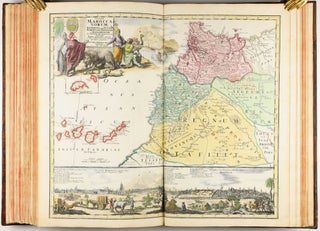 Homannischer Atlas von Hundert Landkarten darinne die Erdkugel mit allen ihren Theilen geographisch vorgestellet und nach dem Unterschied der Reiche und Staaten deutlich illuminiret worden. Nebst einer Einleitung in die mathematische, natürliche und historische Geographie.