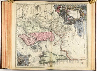 Homannischer Atlas von Hundert Landkarten darinne die Erdkugel mit allen ihren Theilen geographisch vorgestellet und nach dem Unterschied der Reiche und Staaten deutlich illuminiret worden. Nebst einer Einleitung in die mathematische, natürliche und historische Geographie.