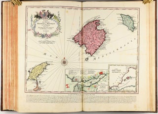 Homannischer Atlas von Hundert Landkarten darinne die Erdkugel mit allen ihren Theilen geographisch vorgestellet und nach dem Unterschied der Reiche und Staaten deutlich illuminiret worden. Nebst einer Einleitung in die mathematische, natürliche und historische Geographie.