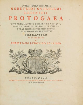 Item #003820 Protogaea sive de prima facie telluris et antiquissimae Historiae Vestigiis in ipsis...