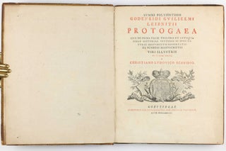 Protogaea sive de prima facie telluris et antiquissimae Historiae Vestigiis in ipsis naturae monumentis dissertatio ex schedis manuscriptis.