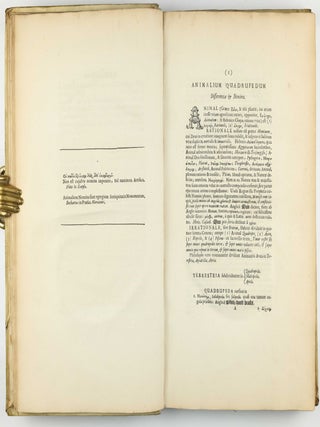 Exercitationes de differentiis & nominibus animalium, quibus accedunt mantissa anatomica et quaedam de variis fossilium generibus, deque differentiis & nominibus colorum. Editio secunda, duplo fere auctior priori, novisque iconibus ornata.