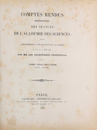 Recherches sur le mouvements d'Uranus. In: Comptes Rendus Hebdomadaires des Séances de l'Académie des Sciences, Vol. XXII, no. 22, June 1846, pp. 907-918.