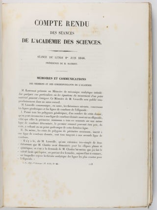 Recherches sur le mouvements d'Uranus. In: Comptes Rendus Hebdomadaires des Séances de l'Académie des Sciences, Vol. XXII, no. 22, June 1846, pp. 907-918.