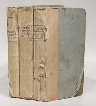 Item #003854 Experiments and Observations on different kinds of Air. Three volumes. Joseph PRIESTLEY