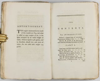 Experiments and Observations on different kinds of Air. Three volumes.