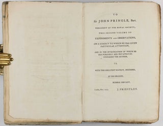 Experiments and Observations on different kinds of Air. Three volumes.