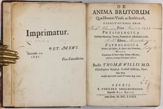De anima brutorum, quae hominis vitalis ac sensitiva est, exercitationes duae.