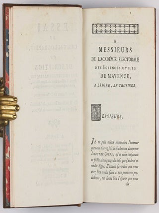 Essai de Cristallographie, ou Description des Figures Géométriques, Propres à différens Corps du Regne Minéral, connus vulgairement sous le nom de Cristaux.
