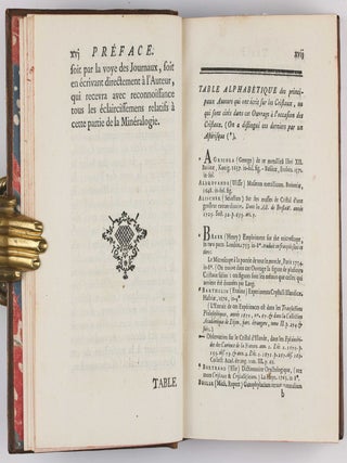 Essai de Cristallographie, ou Description des Figures Géométriques, Propres à différens Corps du Regne Minéral, connus vulgairement sous le nom de Cristaux.