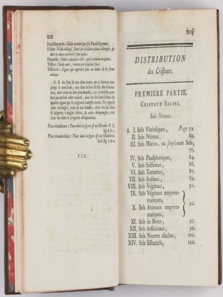 Essai de Cristallographie, ou Description des Figures Géométriques, Propres à différens Corps du Regne Minéral, connus vulgairement sous le nom de Cristaux.