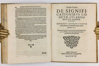 De cometis libelli tres. Astronomicus, theoremata continens de motu cometarum ... qui annis 1607 et 1618 conspecti sunt, etc, Physicus, continens physiologiam cometarum novam, etc, Astrologicus, de significationibus cometarum annorum 1607 et 1618... II. Physicus, continens Physiologiam Cometarum novam ... III. Astrologicus, de significationibus Cometarum Annorum 1607 & 1618.