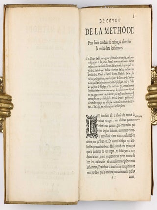 Discours de la méthode pour bien conduire sa raison, & chercher la verité dans les sciences. Plus la dioptrique. Et les météores. Qui sont des essais de cete Methode. Jouxte la copie imprimée à Leyde.